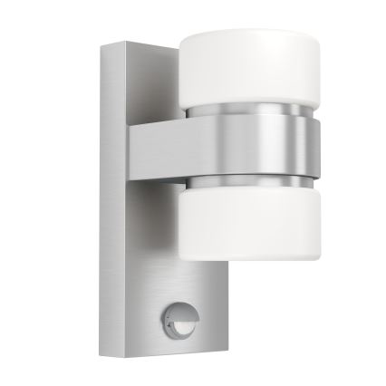Eglo - Luz de parede com sensor LED de exterior 2xLED/6W IP44