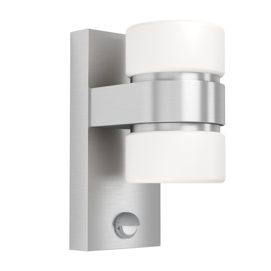 Eglo - Luz de parede com sensor LED de exterior 2xLED/6W IP44