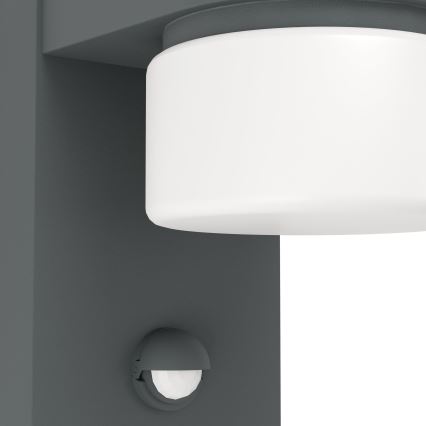 Eglo - Luz de parede com sensor LED de exterior 2xLED/6W IP44