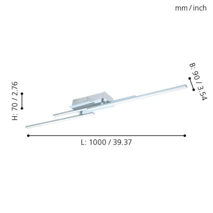 Eglo - Luz de teto LED 3xLED/6W/230V