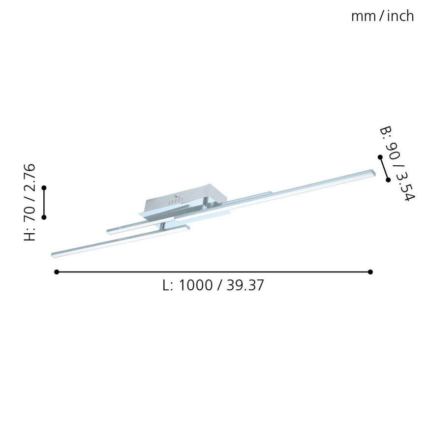 Eglo - Luz de teto LED 3xLED/6W/230V