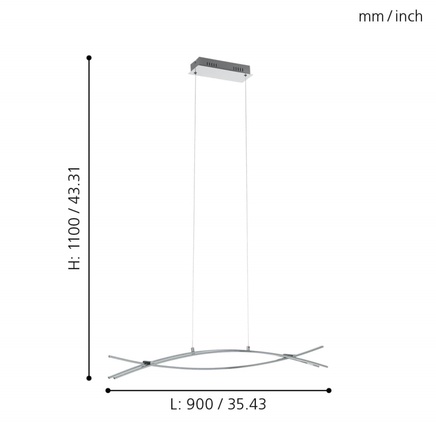 Eglo - Candelabro num fio LED 3xLED/9W/230V