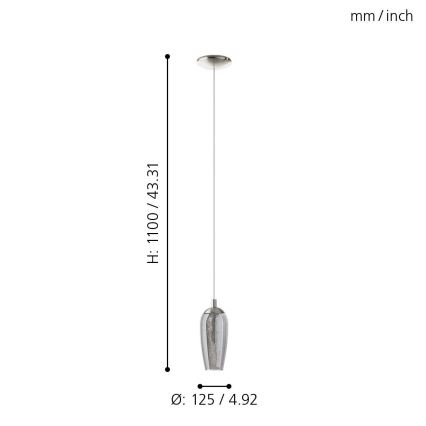 Eglo - Candelabro num fio LED 1xG9/2,5W/230V