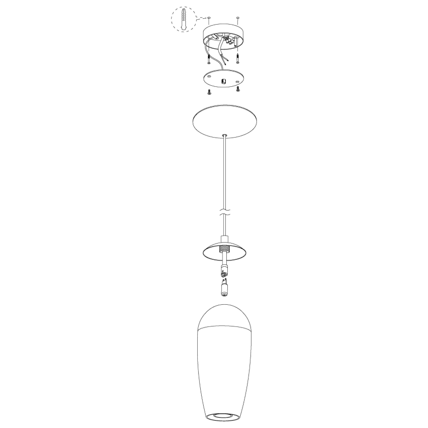 Eglo - Candelabro num fio LED 1xG9/2,5W/230V