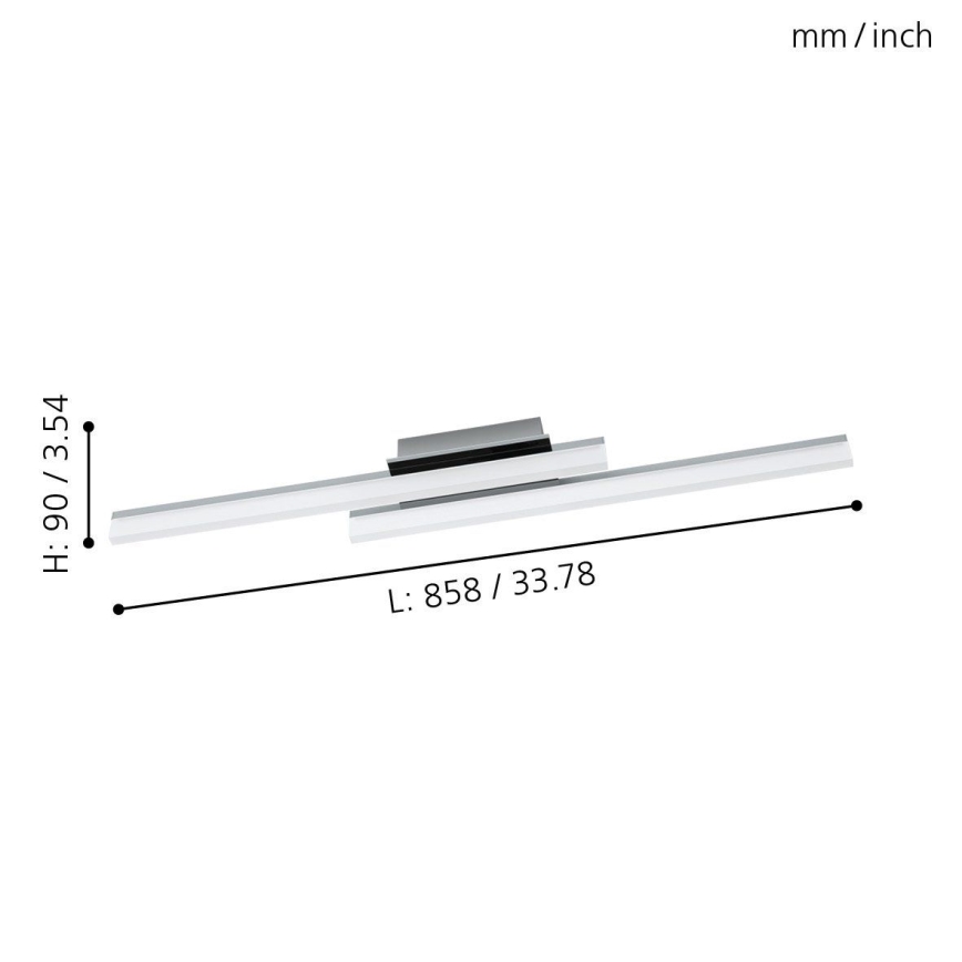 Eglo - Luz de teto LED 2xLED/10W/230V