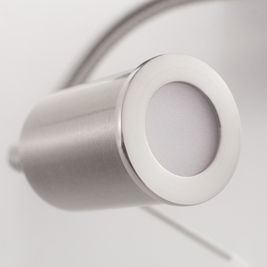 Eglo - LED Flexível iluminação 1xE27/40W+LED/3,8W taupe