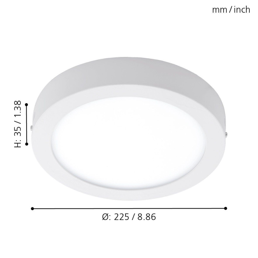 Eglo - Luz de teto de exterior LED LED/16,5W/230V IP44