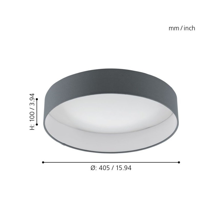 Eglo - Iluminação de teto LED com regulação 1xLED/18W/230V