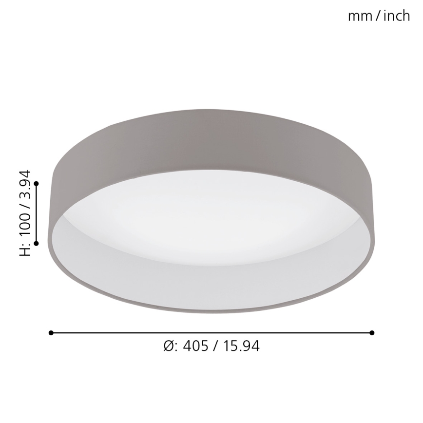 Eglo - Iluminação de teto LED com regulação 1xLED/18W/230V