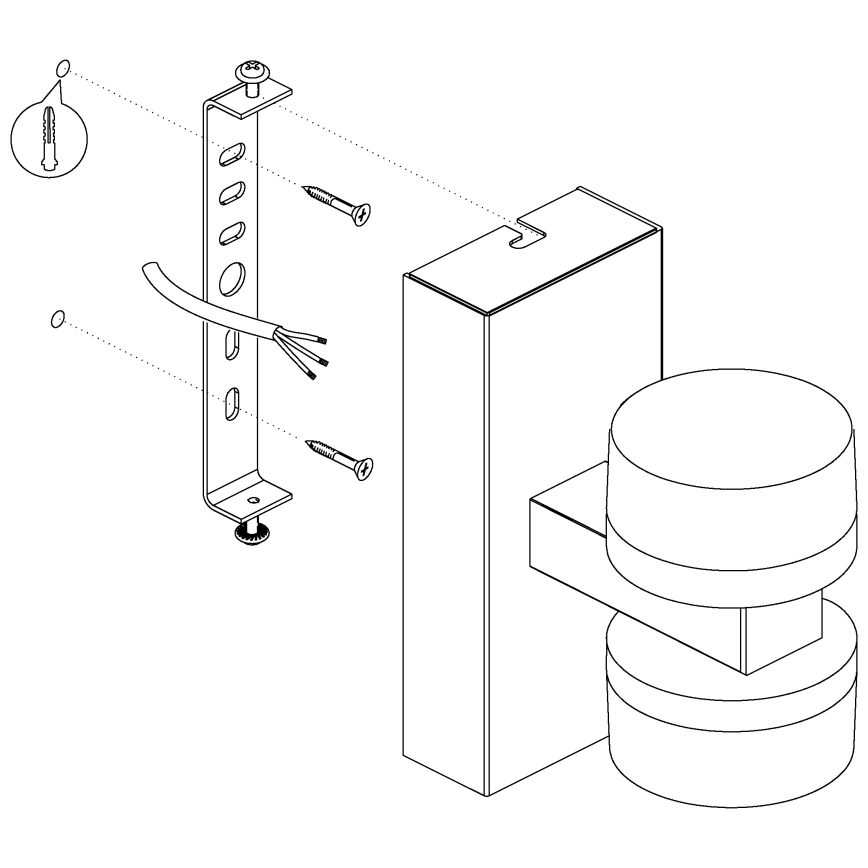 Eglo - LED Regulação iluminação de parede de casa de banho 2xLED/7,2W/ IP44