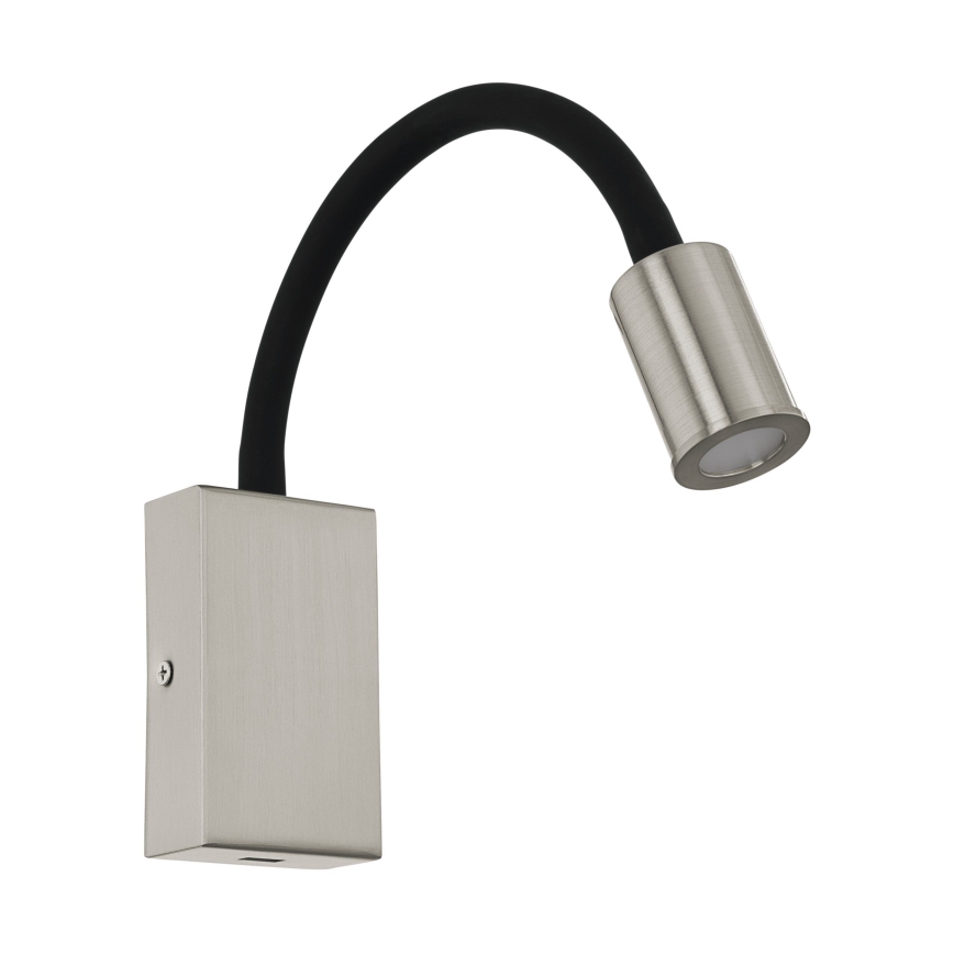 Eglo - LED Foco de parede com carregador USB 1xLED/3,5W/230V cromado mate