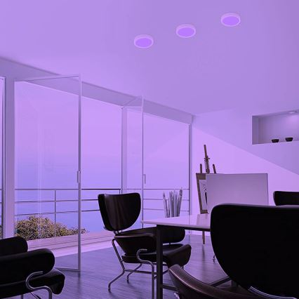Eglo - Iluminação de teto LED RBGW com regulação FUEVA-C LED/15,6W/230V Bluetooth