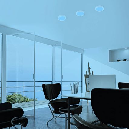 Eglo - Iluminação de teto LED RBGW com regulação FUEVA-C LED/15,6W/230V Bluetooth
