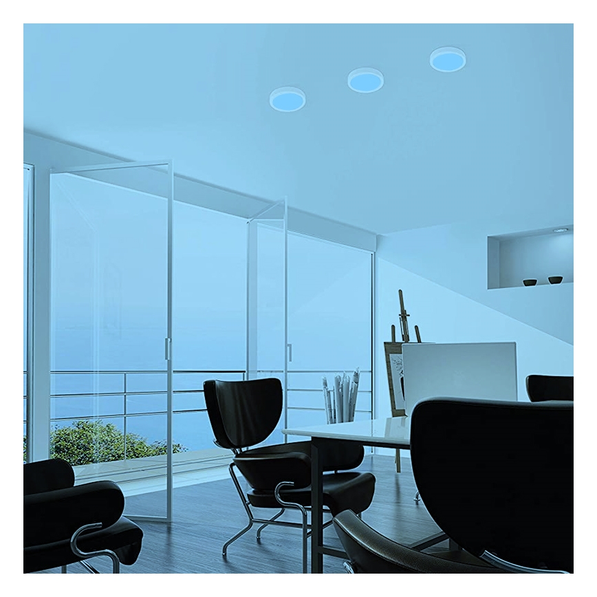 Eglo - Iluminação de teto LED RBGW com regulação FUEVA-C LED/15,6W/230V Bluetooth