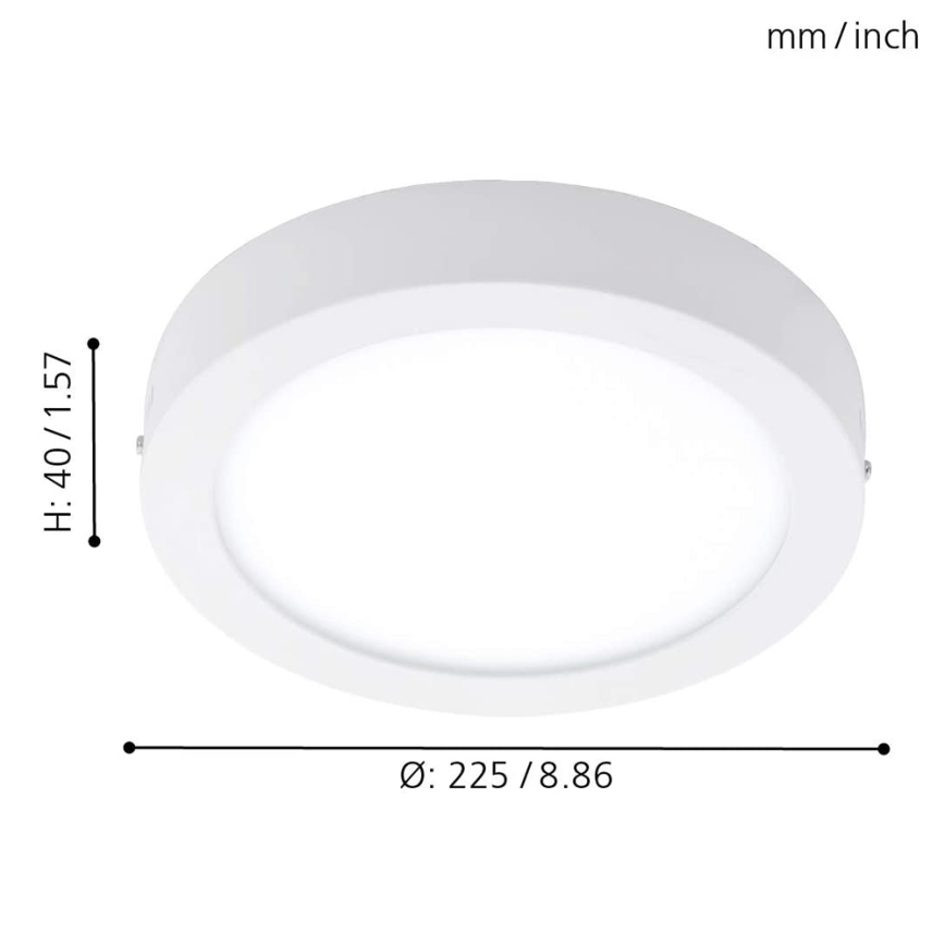 Eglo - Plafon LED RGBW regulável FUEVA-C LED/15,6W/230V com Bluetooth