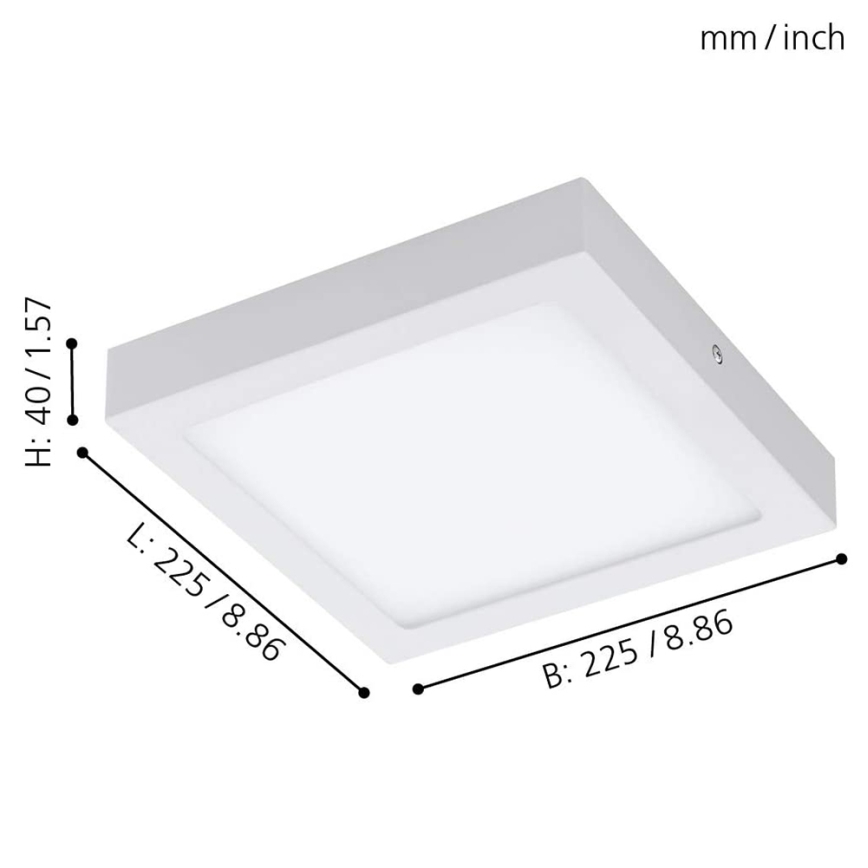 Eglo - Iluminação de teto LED RGBW com regulação FUEVA-C LED/15,6W/230V Bluetooth
