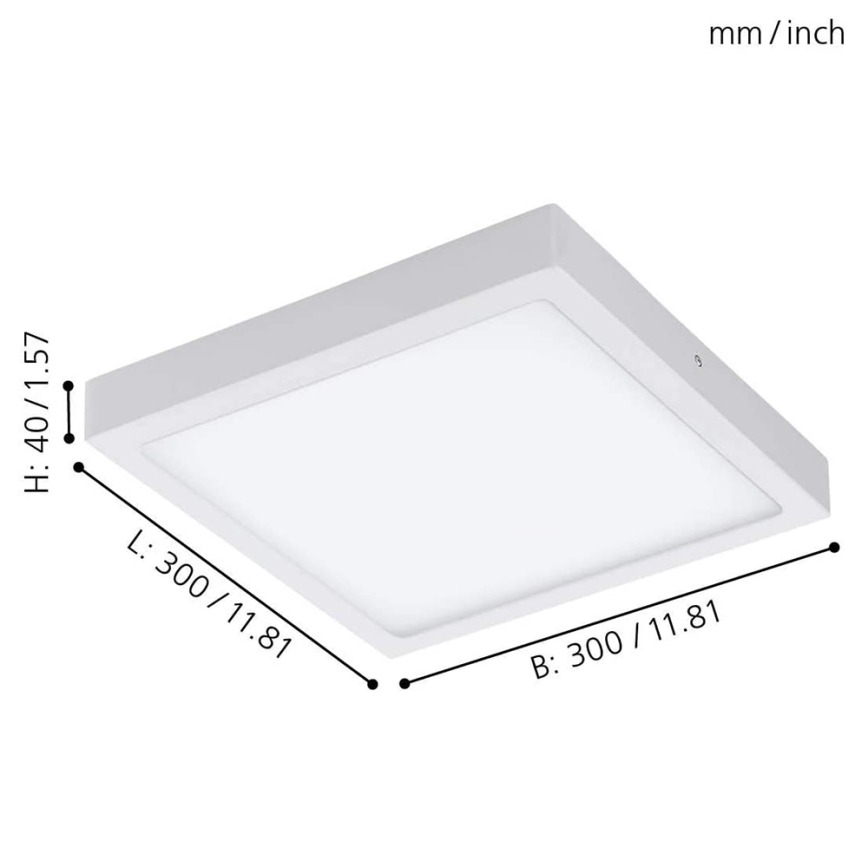 Eglo - Iluminação de teto LED RGBW com regulação FUEVA-C LED/21W/230V