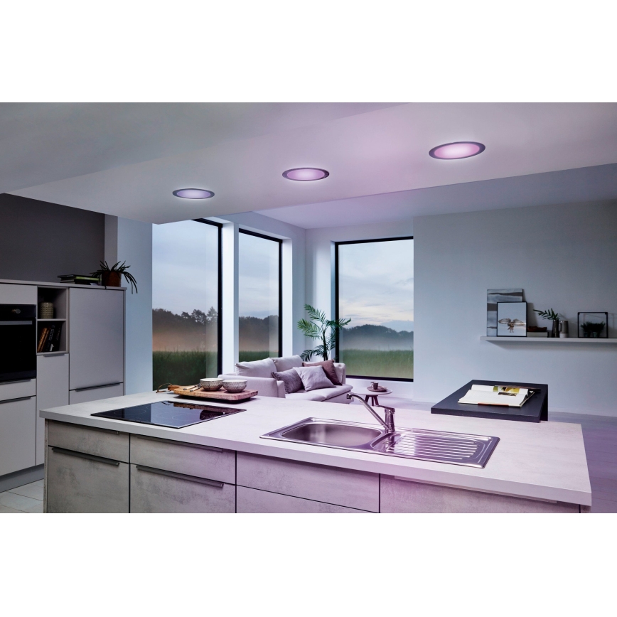 Eglo - Iluminação embutida LED RGB com regulação FUEVA-C LED/15,6W/230V