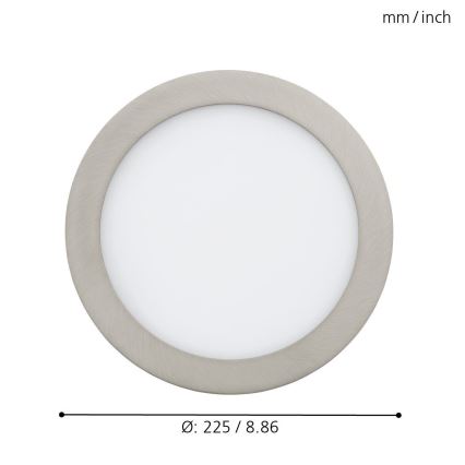 Eglo - Iluminação embutida LED RGB com regulação FUEVA-C LED/15,6W/230V