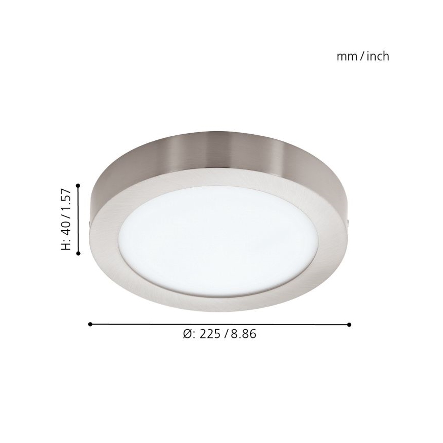 Eglo - Iluminação de teto LED RGBW com regulação FUEVA-C LED/15,6W/230V Bluetooth