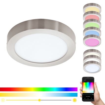 Eglo - Iluminação de teto LED RGBW com regulação FUEVA-C LED/21W/230V Bluetooth