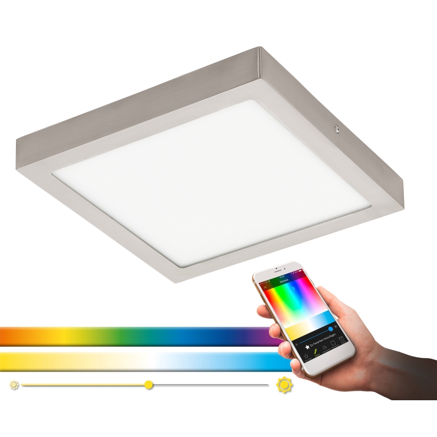 Eglo - Iluminação de teto LED RGBW com regulação FUEVA-C LED/21W/230V