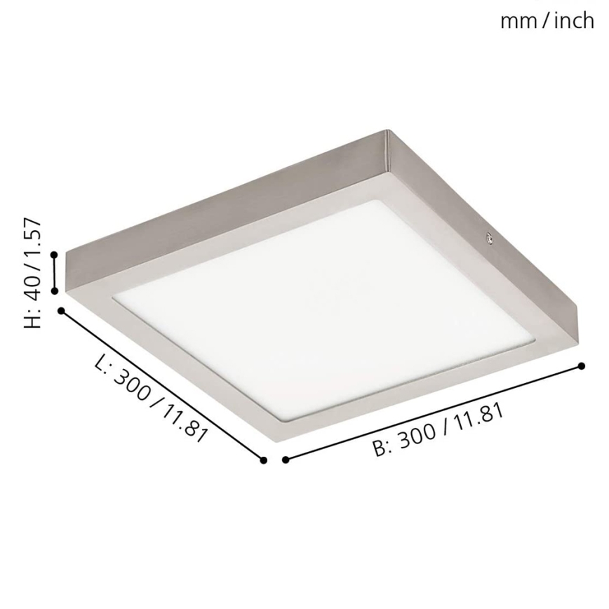 Eglo - Iluminação de teto LED RGBW com regulação FUEVA-C LED/21W/230V