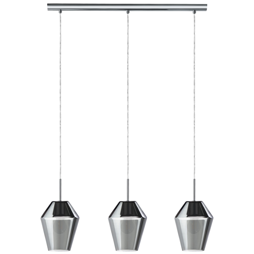 Eglo - Luz pendente 3xE27/28W/230V