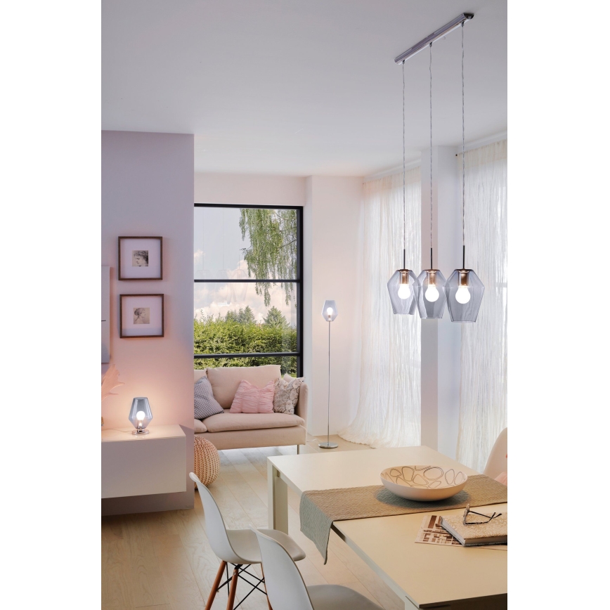 Eglo - Luz pendente 3xE27/28W/230V