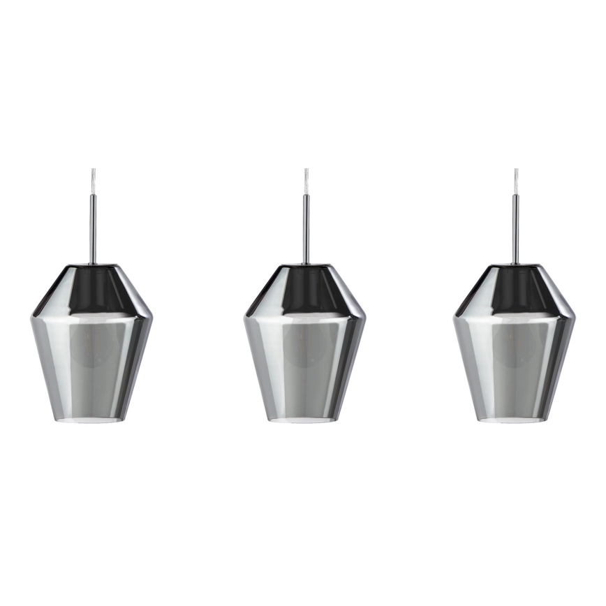 Eglo - Luz pendente 3xE27/28W/230V
