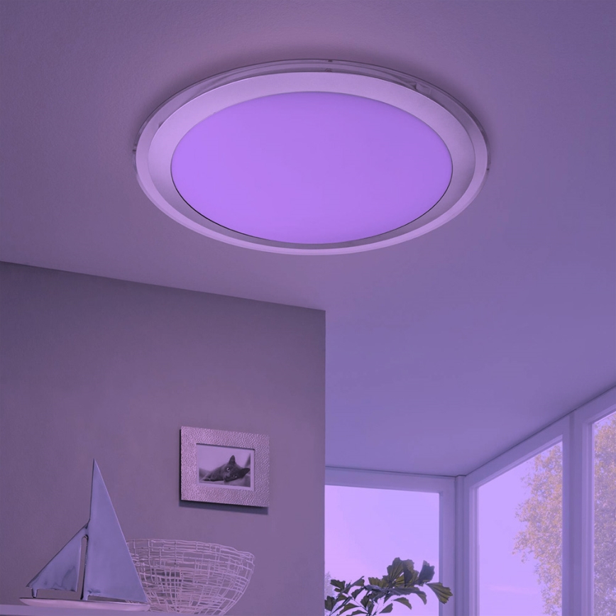 Eglo - Iluminação de teto LED RGBW com regulação COMPETA-C LED/17W/230V