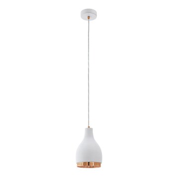 Eglo 96871 - Luz pendente COCNO 1xE27/60W/230V branco