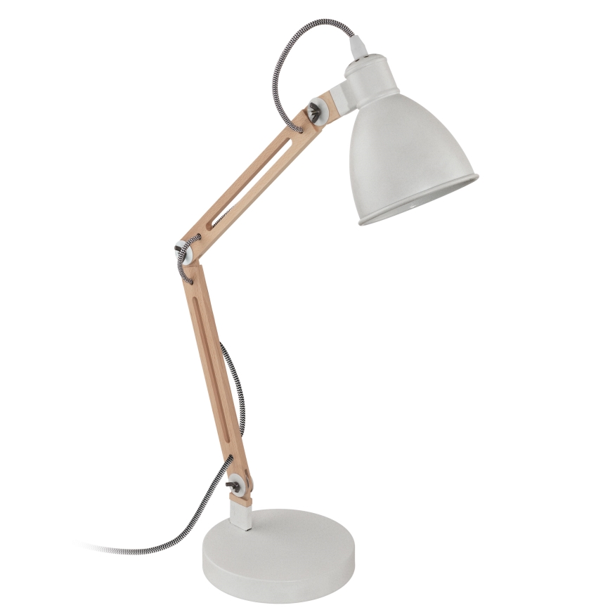 Eglo - Lâmpada de mesa 1xE14/28W/230V branco