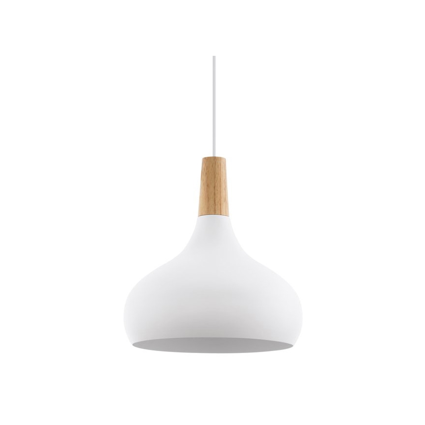 Eglo - Iluminação suspensa 1xE27/60W/230V d. 28 cm branco