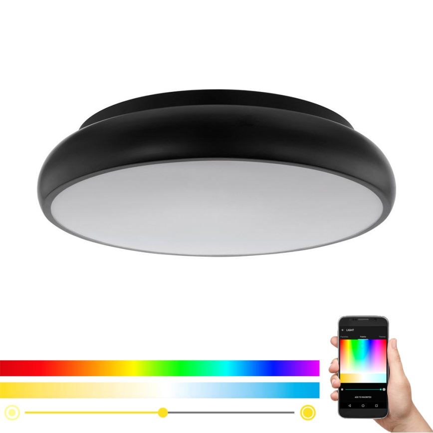 Eglo 96996 - Iluminação de teto LED RGB RIODEVA-C 1xLED/27W/230V