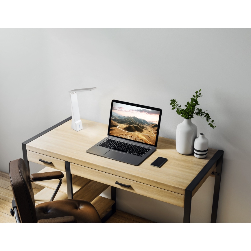 Eglo - Candeeiro de mesa fosco LED 1xLED/1,8W/230V branco