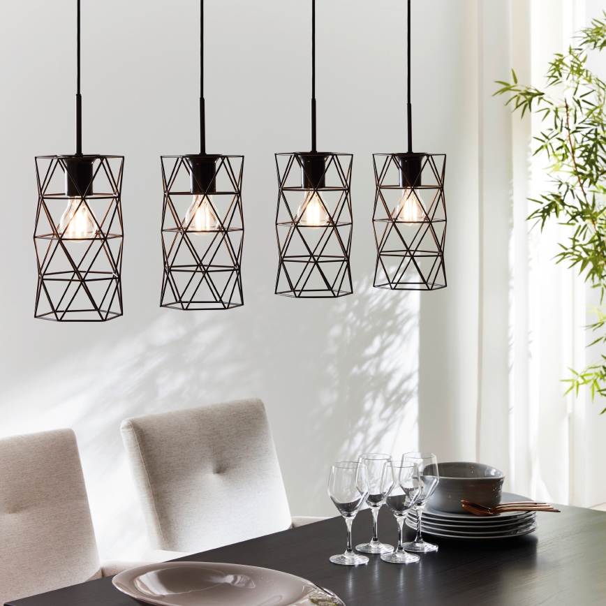 Eglo - Luz pendente 4xE27/60W/230V