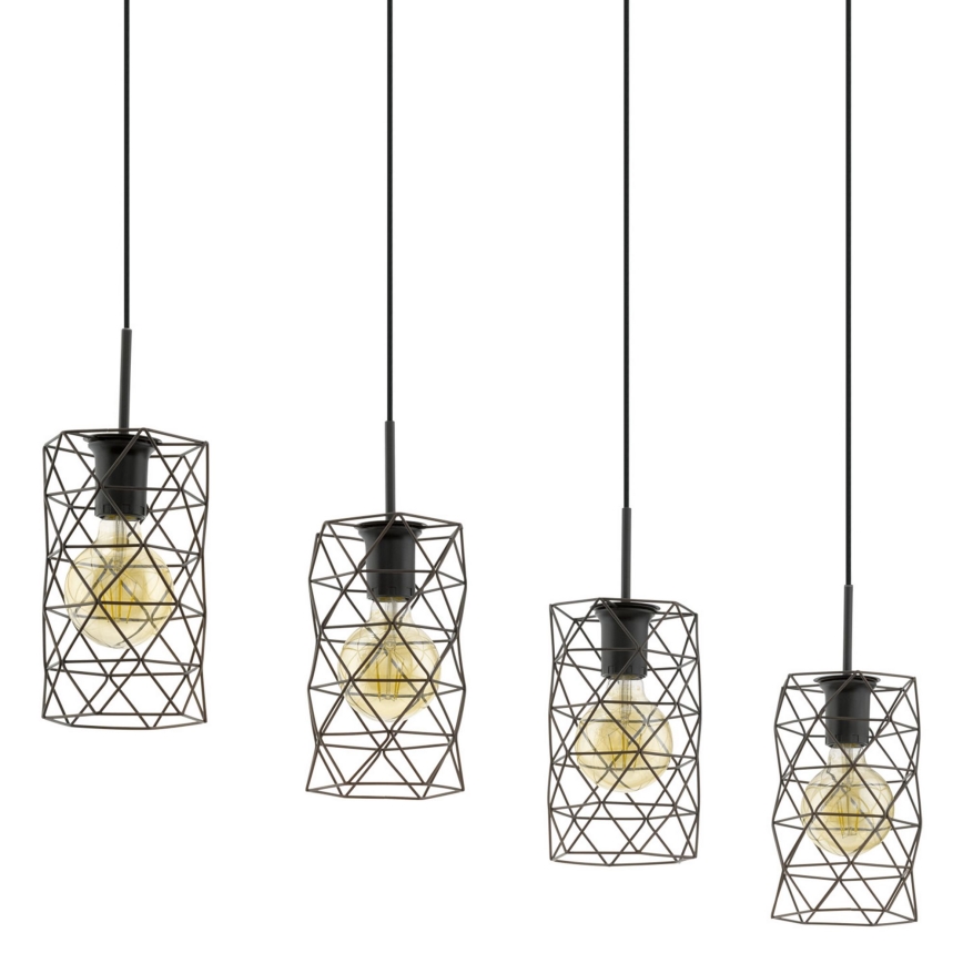 Eglo - Luz pendente 4xE27/60W/230V