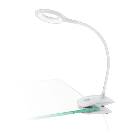 Eglo - Candeeiro com clipe LED com regulação 1xLED/3W/230V 500 mAh branco