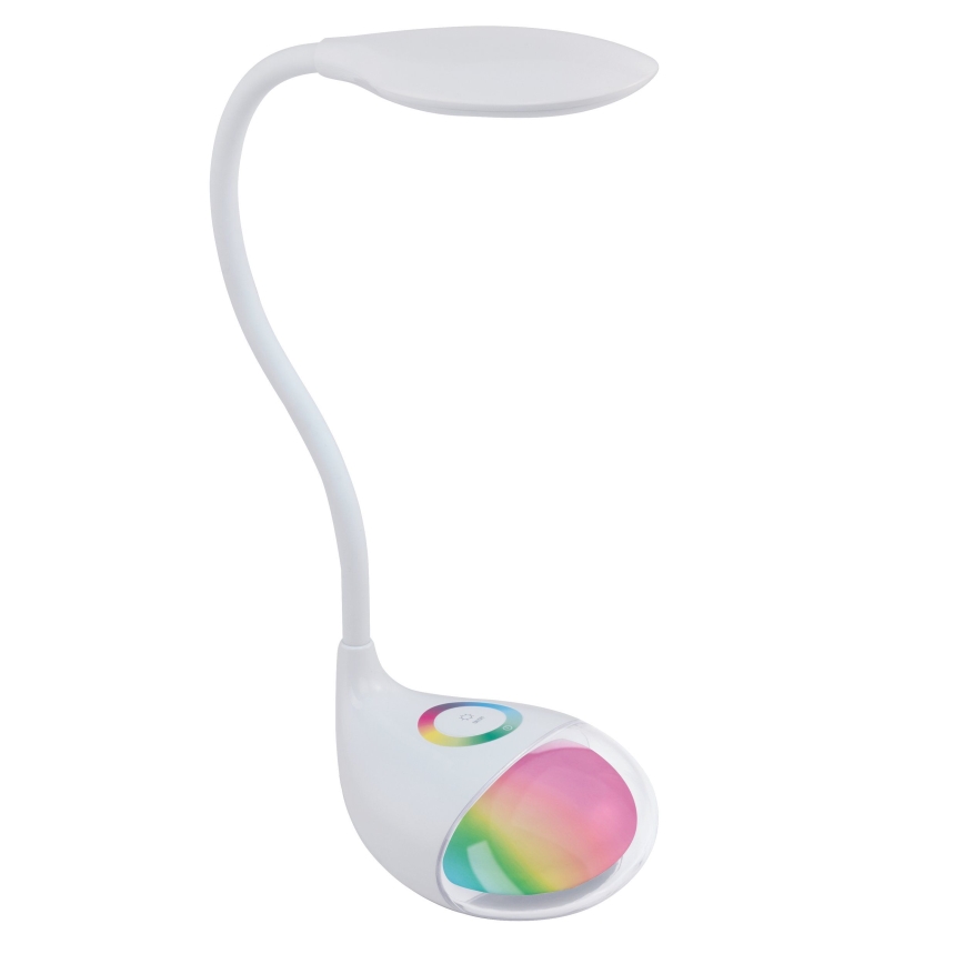Eglo - Candeeiro de mesa fosco LED 1xLED/2,2W+0,3W/230V RGB