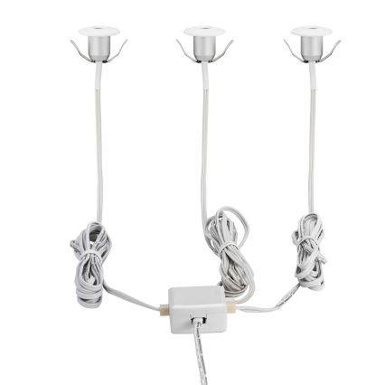 Eglo - Foco de encastrar LED de casa de banho 3xLED/1W/230V IP44