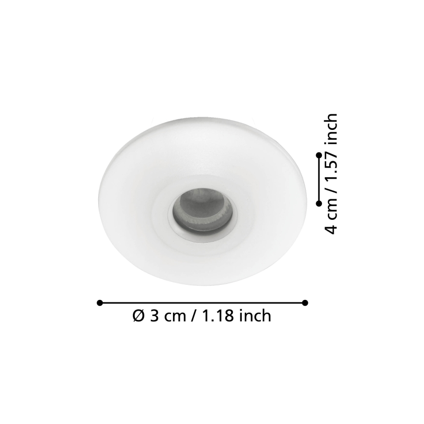 Eglo - Foco de encastrar LED de casa de banho 3xLED/1W/230V IP44