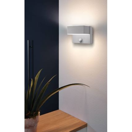 Eglo - Luz de parede LED de exterior com sensor 2xLED/5,6W/230V IP44