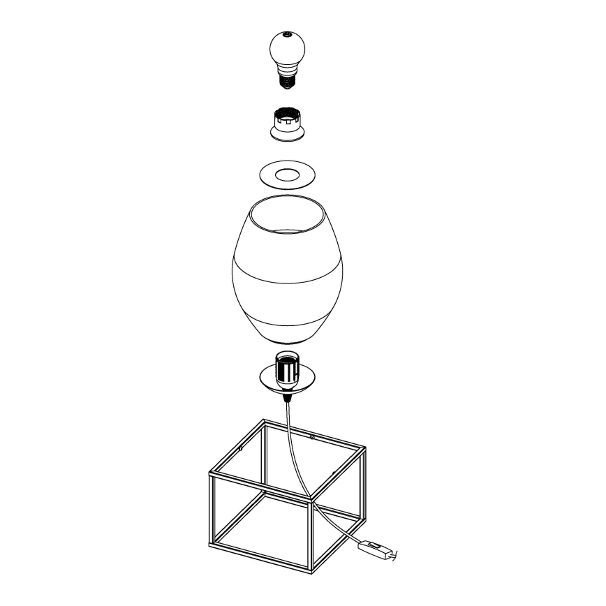 Eglo - Lâmpada de mesa 1xE27/40W/230V