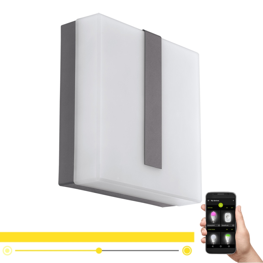 Eglo - Iluminação de parede exterior LED com regulação TORAZZA-C LED/14W/230V IP44