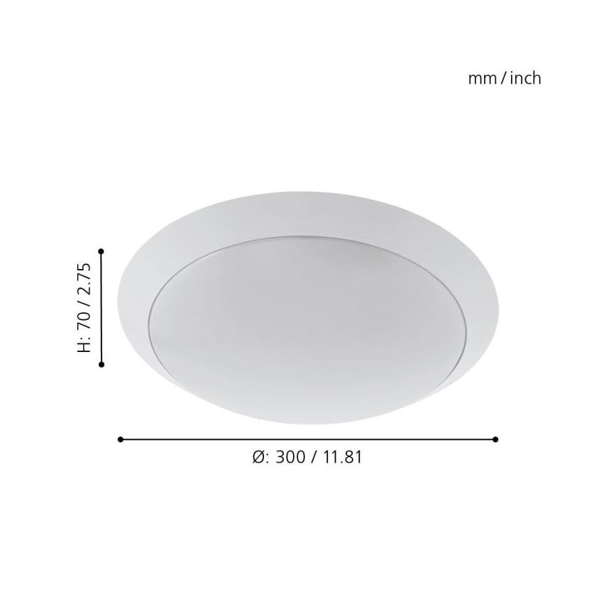 Eglo - Luz de teto de casa de banho LED LED/11W/230V branco IP44