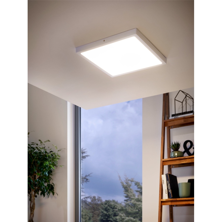 Eglo - Luz de teto LED 1xLED/25W/230V branco angular 2500 lm
