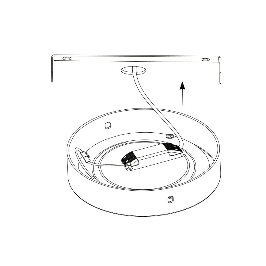 Eglo - Luz de teto LED 1xLED/25W/230V prata redondo 4000K