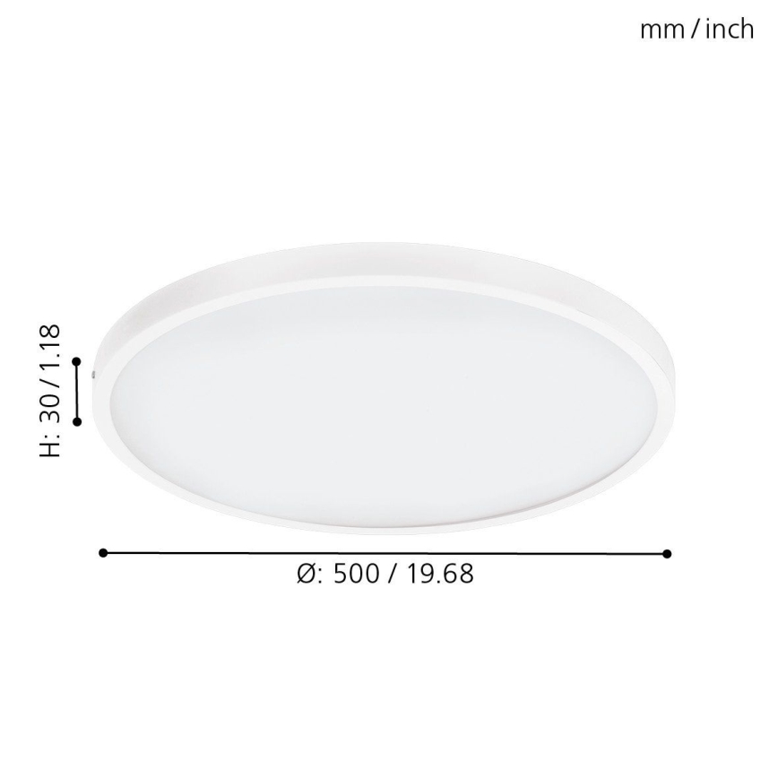 Eglo - Luz de teto fosca LED 1xLED/25W/230V