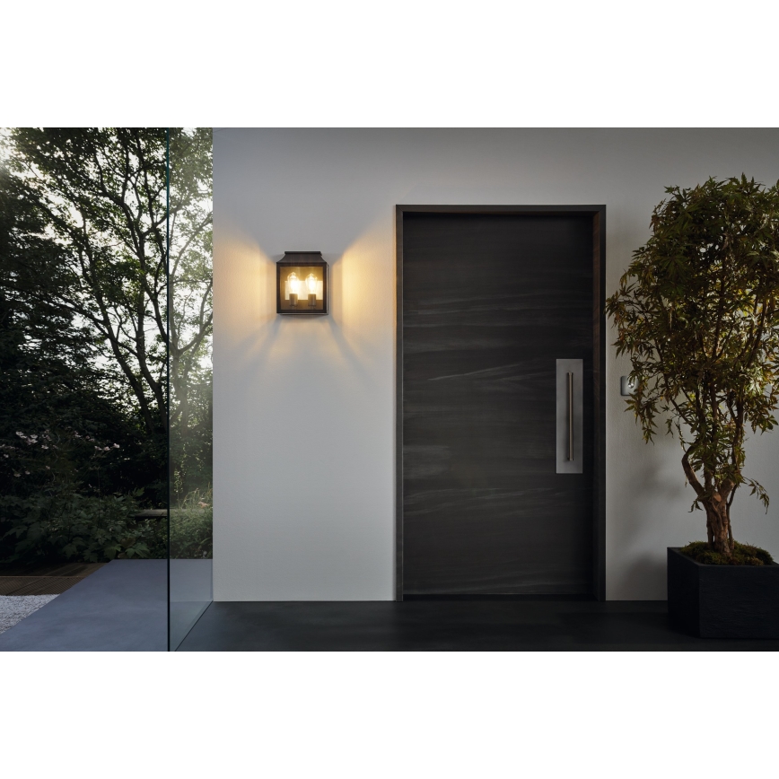 Eglo - Luz de parede de exterior 2xE27/60W/230V IP44